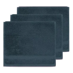Lot de 3 serviettes invité 550 g/m² Denim 30x50 cm LUXURY