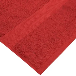 Lot de 3 serviettes invité 550 g/m² Rubis 30x50 cm LUXURY