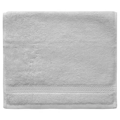 Lot de 3 serviettes invité 550 g/m² Gris Perle 30x50 cm LUXURY