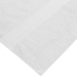 Lot de 3 serviettes invité 550 g/m² Blanc 30x50 cm LUXURY