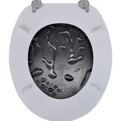 Lot de deux sièges abattants WC mdf Helloshop26