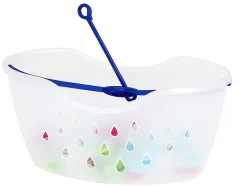 Lot Panier + 24 pinces à linge bi-matière MSV