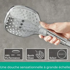 Lot robinet douche encastré thermostatique HANSGROHE + Douche de tête Raindance E 240 fixation murale