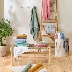 Lot serviette de bain 70x140 et serviette de toilette 50x90 70x140cm