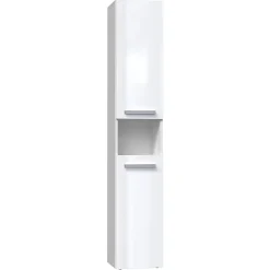 LUANA - Meuble salle de bain 2 portes - 31x30x174cm - Colonne rangement SDB