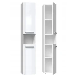 LUANA - Meuble salle de bain 2 portes - 31x30x174cm - Colonne rangement SDB