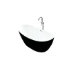MAYA - Baignoire ilot - Noir - 80x150x68cm