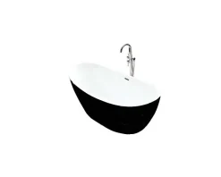 MAYA - Baignoire ilot - Noir - 80x170x68cm