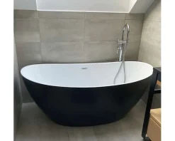 MAYA - Baignoire ilot - Noir - 80x170x68cm
