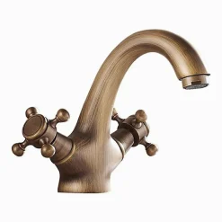 Melangeur lavabo retro AGNES or ancien