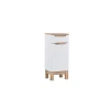 Meuble bas de rangement sur pied pour salle de bain BALI WHITE 35cm