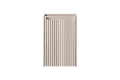 Meuble bas de salle de bain NOVA CACHEMIRE avec panier à linge et plan CHÊNE 40 cm