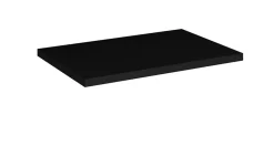 Meuble bas de salle de bain avec panier à linge et plan NOVA NOIR 40 cm