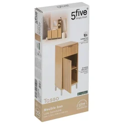 Meuble bas Tasso 2 portes effet bois naturel - Beige- 5five