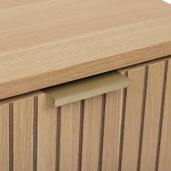 Meuble bas Tasso 2 portes effet bois naturel - Beige- 5five