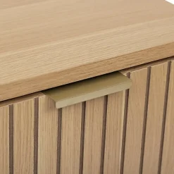 Meuble bas Tasso 2 portes effet bois naturel - Beige- 5five