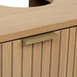 Meuble bas Tasso sous lavabo effet bois naturel - Beige- 5five