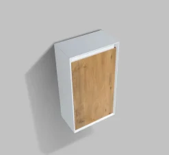 Meuble Colonne Armoire à droite 50x28,8x88cm Chêne + 1 amoire à droite - FIONA