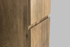 Meuble Colonne Armoire suspendue MDF Chêne 165x35x30cm, charnière à droite, Livrée assemblée - ALICE