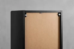 Meuble colonne de salle de bain suspendu MODERN noir 35 x 136 cm