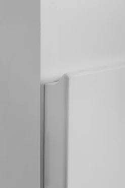 Meuble colonne de salle de bain suspendu MODERN blanc 35 x 136 cm
