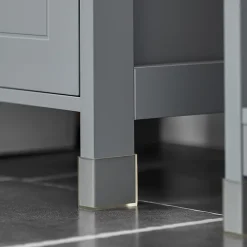 Meuble Colonne de Salle de Bain, 4 étagères et 2 tiroirs, FRG126-SG, SoBuy