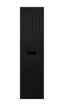 Meuble colonne de salle de bain suspendu VENA noir 36 x 136 cm