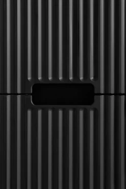 Meuble colonne de salle de bain suspendu VENA noir 36 x 136 cm