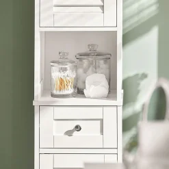 Meuble Colonne de Salle de Bain Armoire haute, FRG236-W, SoBuy