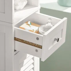 Meuble Colonne de Salle de Bain Armoire haute, FRG236-W, SoBuy