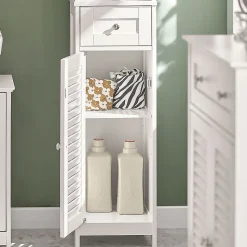 Meuble Colonne de Salle de Bain Armoire haute, FRG236-W, SoBuy