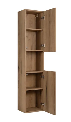 Meuble colonne de salle de bain à suspendre NOVA OAK 30 X 140 cm