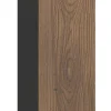 Meuble colonne de salle de bain suspendu TALIA CASELLA noir et chêne 30 x 80 cm