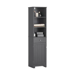 Meuble Colonne de Salle de Bain Armoire Rangement, BZR17-DG, SoBuy