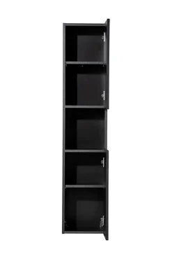 Meuble colonne de salle de bain à suspendre NOVA NOIR 30 X 140 cm