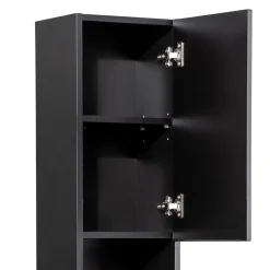 Meuble colonne de salle de bain à suspendre NOVA NOIR 30 X 140 cm