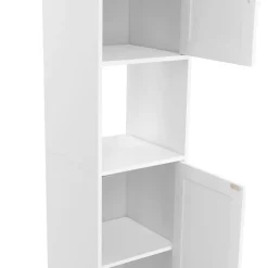 Meuble colonne salle de bain WALDO 2 portes blanc