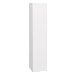Meuble colonne salle de bain suspendu blanc LILA