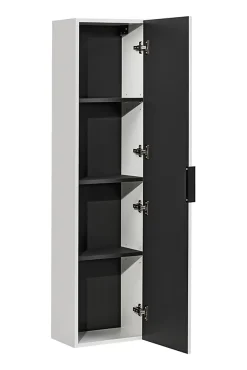 Meuble colonne suspendu de salle de bain ADEL BLANC 35 x 140 cm