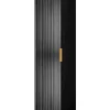 Meuble colonne suspendu de salle de bain FLOW noir 35 x 136 cm
