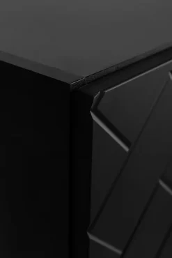 Meuble colonne suspendu de salle de bain MADIS NOIR 35 X 136 cm G