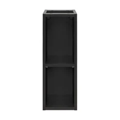 Meuble de rangement additionnel sous vasque KINOKO 2 portes Gris anthracite L20 x P57 x H46 cm Meuble suspendu