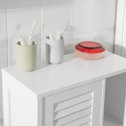 Meuble de Rangement Armoire Cuisine Salle de Bain, BZR39-W, SoBuy