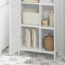 Meuble de Rangement Armoire Cuisine Salle de Bain, BZR39-W, SoBuy