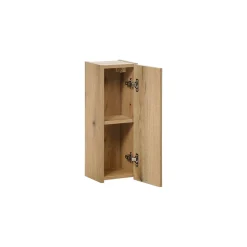 Meuble de rangement de salle de bain VANO 1 porte Coloris chene L20 x P57 x H18 cm Meuble suspendu