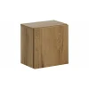 Meuble de rangement de salle de bain VANO 1 porte Coloris chene L20 x P57 x H18 cm Meuble suspendu