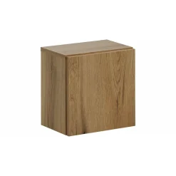 Meuble de rangement de salle de bain VANO 1 porte Coloris chene L20 x P57 x H18 cm Meuble suspendu