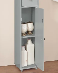 Meuble de Rangement Meuble Colonne Armoire de Toilette, BZR34-HG, SoBuy