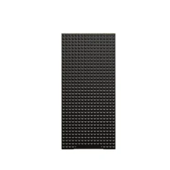 Meuble de rangement salle de bain VELNIA 1 porte 35 cm Coloris chene clair et noir Meuble suspendu