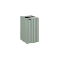 Meuble de rangement salle de bain ELVINA 1 porte H57 cm Vert sauge pastel Suspendu